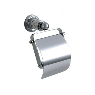 Держатель туалетной бумаги Boheme Murano 10901-V-CR закрытый, хром/фиолетовый