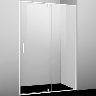 Душевая дверь WasserKRAFT Neime 120 19P05 стекло прозрачное профиль белый