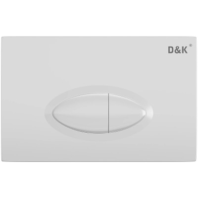 Клавиша смыва D&K Rhein Marx DB1399016 белая металл / пластик