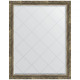Зеркало настенное Evoform ExclusiveG 118х93 BY 4350 с гравировкой в багетной раме Старое дерево с плетением 70 мм  (BY 4350)