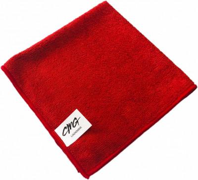 Warp-knitting Салфетка из микрофибры универсальная 40х40см, Плотность 240гр/м., красная
