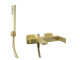 Смеситель для ванны настенный Webert Pegaso PE850101794 рычажный, золото матовое  (PE850101794)