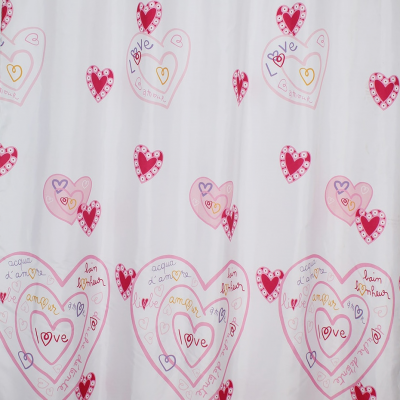 GFmark шторка для ванной LOVE без колец, 180 см x180 см, полиэстэр