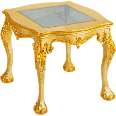 Столик для ванной Migliore Retro 53 21750 со стеклянной столешницей золото