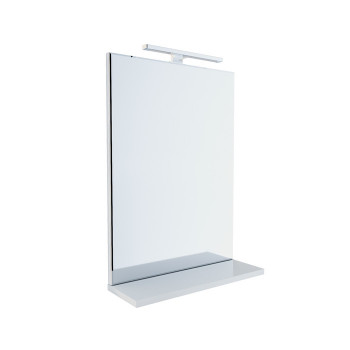 Зеркало 50 см белое IDDIS New Custo (NCU50W0i98), дизайн современный