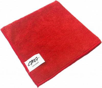 Warp-knitting Салфетка из микрофибры универсальная 40х40см, Плотность 310гр/м., красная