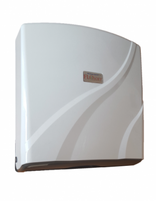 Диспенсер для листовых полотенец Primanova бело-коричневый, 26х29х10 см ABS- пластик