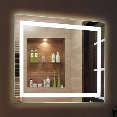 Зеркало в ванную с LED подсветкой Relisan DORIS Гл000024324, 80x60 прямоугольное