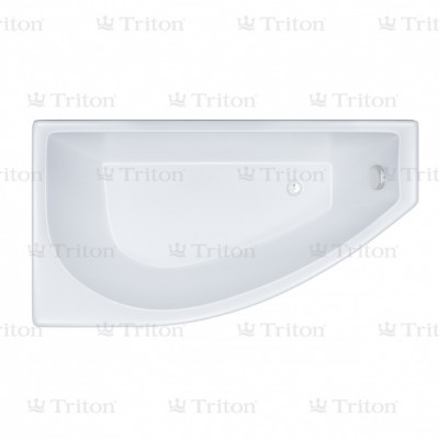 Ванна акриловая Triton Бэлла (правая) асимметричная 140х76 см