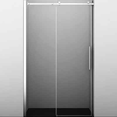 Душевая дверь WasserKRAFT Alme 130 15R30 стекло прозрачное профиль хром