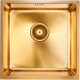 Мойка из нержавеющей стали Paulmark Lassan 44 PM304444-BG золото квадратная 1 чаша без крыла  (PM304444-BG)