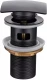 Донный клапан для раковины Allen Brau Infinity с переливом, черный матовый (5.21026-31)  (5.21026-31)