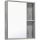 Зеркальный шкаф в ванную Runo Эко 52 00-00001184 серый бетон  (00-00001184)