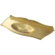 Раковина накладная 115х46,3 см Caprigo Bourget OW15-11016-G округлая золотой  (OW15-11016-G)