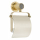 Держатель туалетной бумаги Boheme Royal Cristal 10921-G-B закрытый, золото  (10921-G-B)