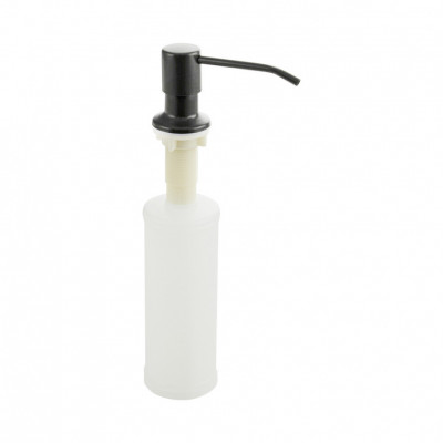 Дозатор для жидкого мыла BRIMIX и моющих средств, графит, Врезной, под раковину, пластиковый, 300 мл (6285)