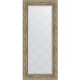 Зеркало настенное Evoform ExclusiveG 125х55 BY 4057 с гравировкой в багетной раме Виньетка античное серебро 85 мм  (BY 4057)