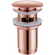 Донный клапан Abber AF0010RG click-clack розовое золото  (AF0010RG)