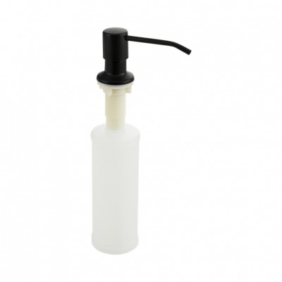 Дозатор для жидкого мыла и моющих средствBRIMIX. черный, Врезной, под раковину, пластиковый, 300 мл (6284)