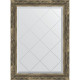 Зеркало настенное Evoform ExclusiveG 86х63 BY 4092 с гравировкой в багетной раме Старое дерево с плетением 70 мм  (BY 4092)