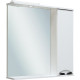 Зеркало со шкафчиком Runo Барселона 75 R 00000001033 с подсветкой белое прямоугольное  (00000001033)