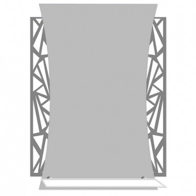 Зеркало GFmark с тонированным матированным рисунком 500х700 мм, полка 500 мм (40529)