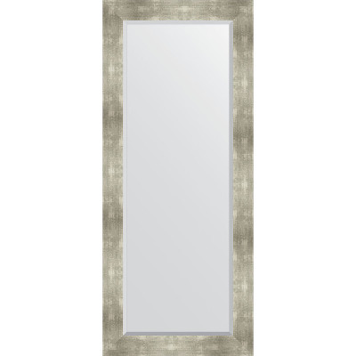 Зеркало настенное Evoform Exclusive 156х66 BY 1190 с фацетом в багетной раме Алюминий 90 мм