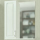 Зеркало со шкафчиком СанТа Верона 60 L 700279 белое прямоугольное  (700279)