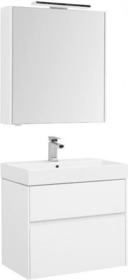 Мебель для ванной Aquanet Бруклин 70 белый напольная/подвесная (00207804)