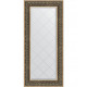 Зеркало настенное Evoform ExclusiveG 129х59 BY 4078 с гравировкой в багетной раме Вензель серебряный 101 мм  (BY 4078)