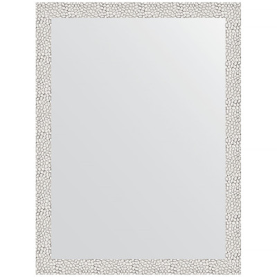 Зеркало настенное Evoform Definite 81х61 BY 3162 в багетной раме Чеканка белая 46 мм