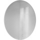 Зеркало в ванную Jorno Solo 100 Solo.02.100/W/RL с подсветкой с сенсорным выкл и часами округлое  (Solo.02.100/W/RL)