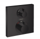 Термостатический смеситель для ванны Hansgrohe Ecostat Square 15714670 (черный матовый)  (15714670)