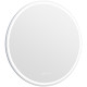 Зеркало настенное в ванную Aquanet Оптима 80 304264 с подсветкой с сенсорным вкл, часами и подогревом  (00304264)