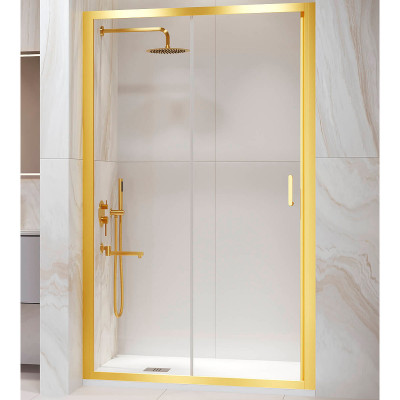 Душевая дверь RGW Passage PA-14Gb 160 41081416-16 пр-ль золото брашированное стекло прозрачное