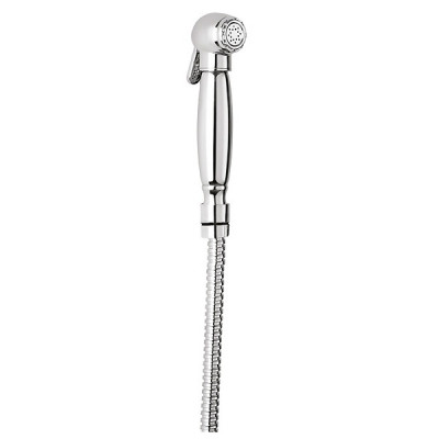 Гигиенический душ со шлангом 120см и держателем, ручка металлическая CEZARES Margot-IFS-01, хром