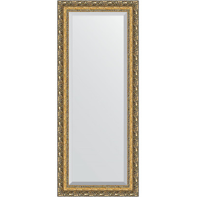 Зеркало настенное Evoform Exclusive 145х60 BY 1270 с фацетом в багетной раме Виньетка бронзовая 85 мм
