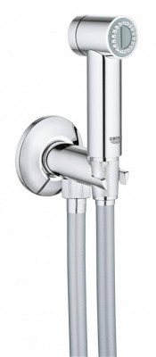 Гигиенический душ с вентилем GROHE Sena Trigger Spray 35 (ручной душ, запорный вентиль, душевой шланг), хром (26332000)