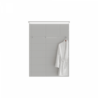 Зеркальный шкафчик для ванной 1Marka Соната 60 1д с подсветкой, Белый глянец (Ц0000007617)