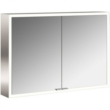 Зеркальный шкаф в ванную Emco Asis prime 100 9497 060 83 с подсветкой серебро