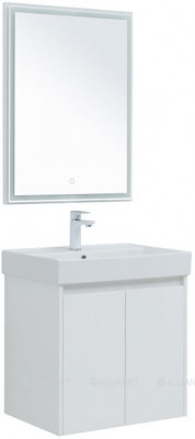 Комплект мебели для ванной Aquanet Nova Lite 60 белый глянец 2 дверцы (00302532)