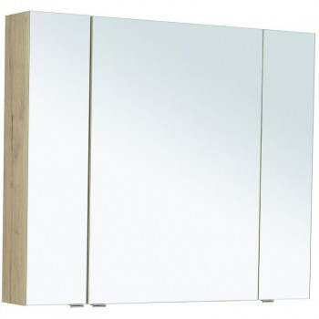 Зеркальный шкаф в ванную Aquanet Алвита New 90 303898 дуб веллингтон белый