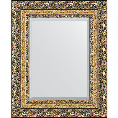 Зеркало настенное Evoform Exclusive 55х45 BY 1372 с фацетом в багетной раме Виньетка бронзовая 85 мм