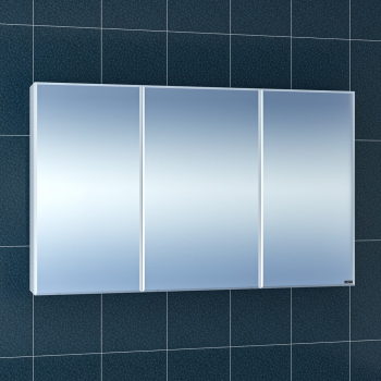 Зеркало-шкаф Санта Стандарт 120 (113019), белый