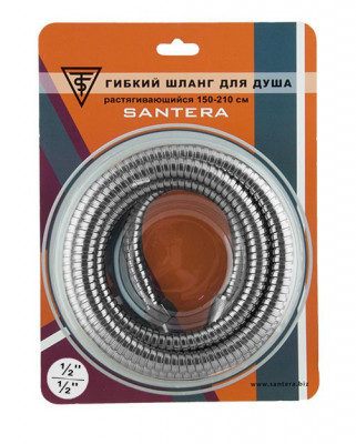 Шланг Santera ST 2603 dl душевой,  1/2 "x 1/2 "к, в блистере, 150-210 см