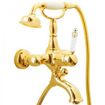 Смеситель для ванны Boheme Tradizionale Oro 283-MR-W золото настенный