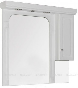 Зеркало-шкаф в ванную Aquanet Фредерика 125 белый (00182012)