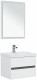 Мебель для ванной Aquanet Беркли 60 белый/дуб рошелье (зеркало белое) подвесная (00258905)  (00258905)