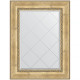 Зеркало настенное Evoform ExclusiveG 95х72 BY 4127 с гравировкой в багетной раме Состаренное серебро с орнаментом 120 мм  (BY 4127)