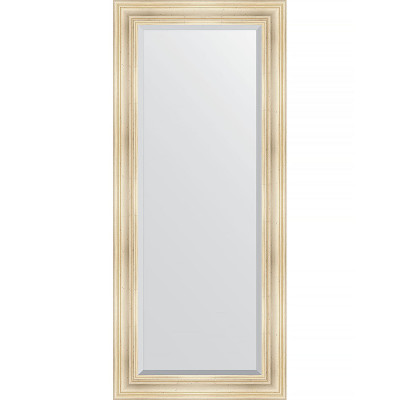 Зеркало настенное Evoform Exclusive 159х69 BY 3575 с фацетом в багетной раме Травленое серебро 99 мм